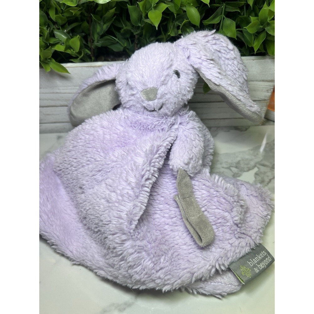 Blankets and Beyond‎ Purple Lovey Bunny Rabbit Security Blanket Plush